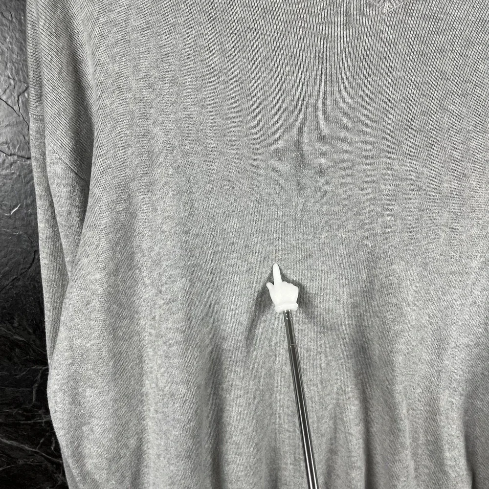 Polo Ralph Lauren Men's Grey V Neck Sweater Large